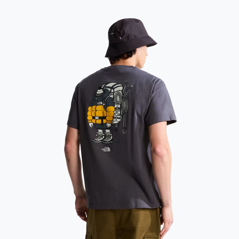 Tricou The North Face Gear Up Get Out RLX SS Tee Graphic anthracite grey 3