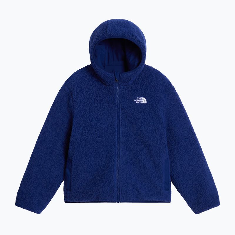 Geacă izolată pentru copii The North Face Reversible Shasta FZ Hooded active blue/bol 8
