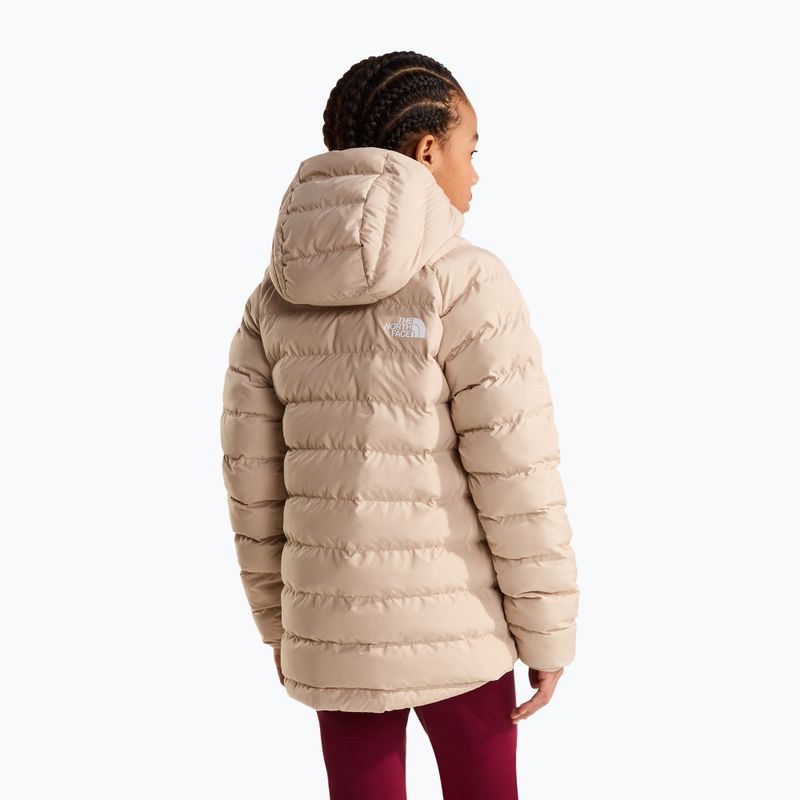 Geacă izolată pentru copii The North Face Reversible Perrito Hooded timeless taupe 3