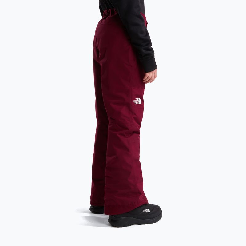 Pantaloni de schi pentru copii The North Face Freedom Insulated burgundy crush 3