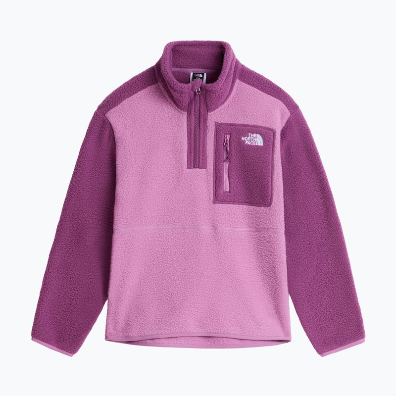 Bluză fleece pentru copii The North Face Yumiori 1/4 Zip hushed lavender