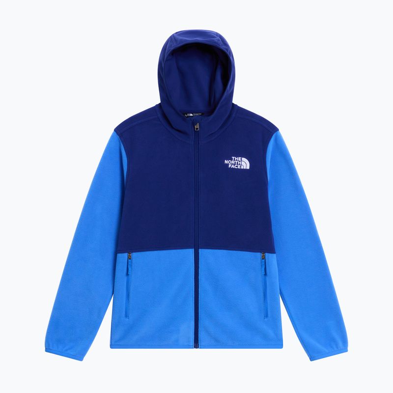 Bluză fleece pentru copii The North Face Teen Glacier Full Zip Hoodie bold blue/activ blue 5