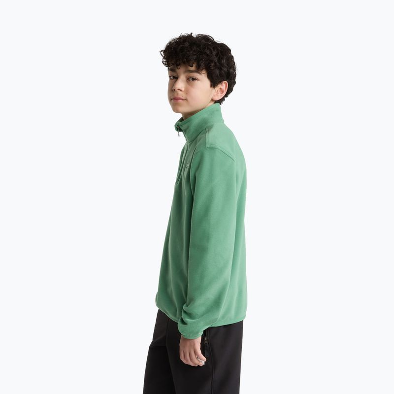 Bluză fleece pentru copii The North Face Teen Glacier 1/4 Zip dimmed algae 3
