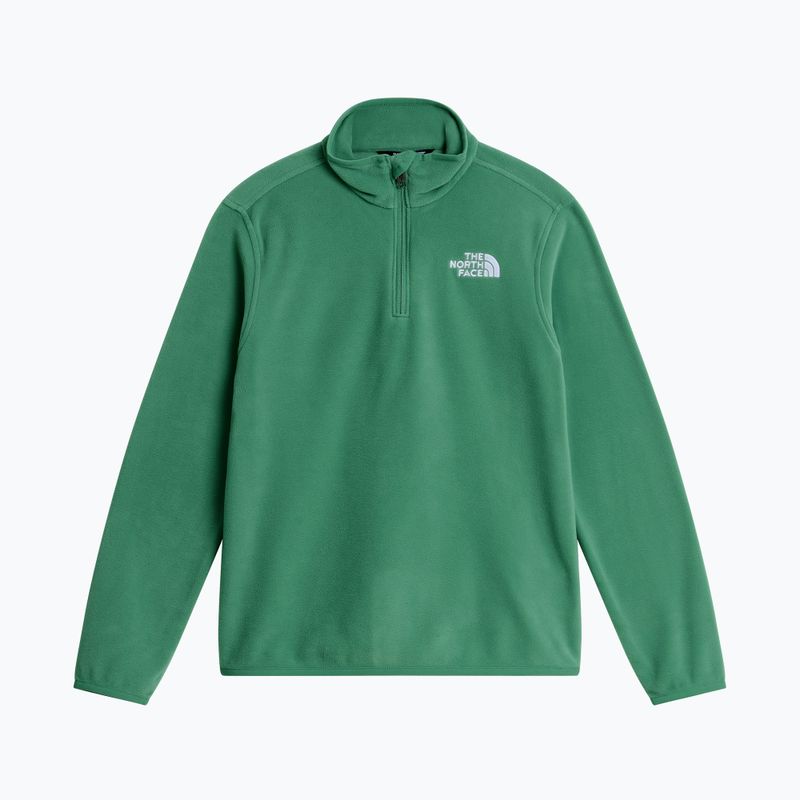 Bluză fleece pentru copii The North Face Teen Glacier 1/4 Zip dimmed algae 4