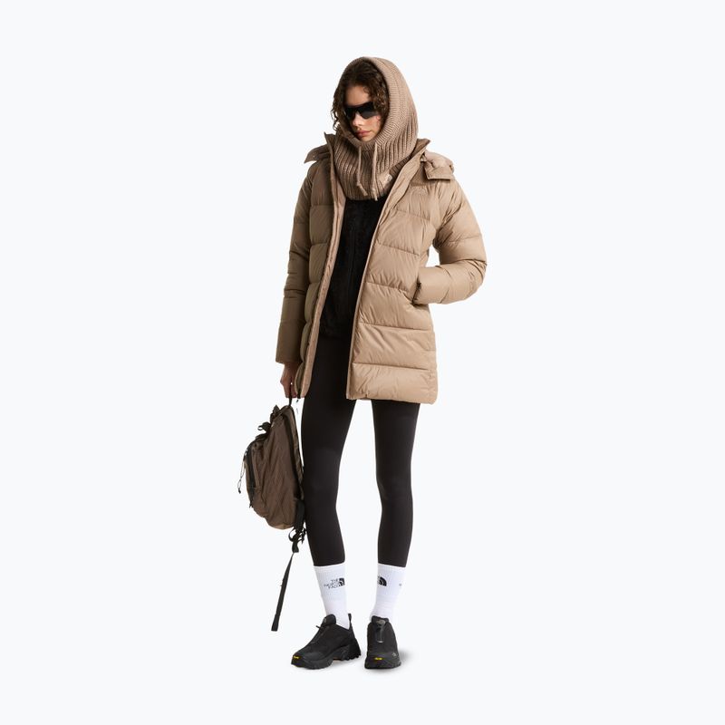 Palton cu puf pentru femei The North Face Hydrenalite City Down Hooded garnet 2