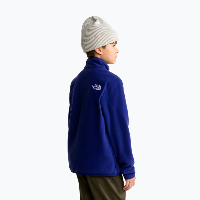 Bluză fleece pentru copii The North Face Teen Glacier 1/4 Zip bold blue 3