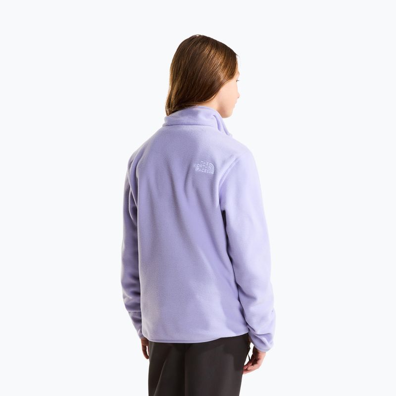 Bluză fleece pentru copii The North Face Teen Glacier 1/4 Zip pale plum 3