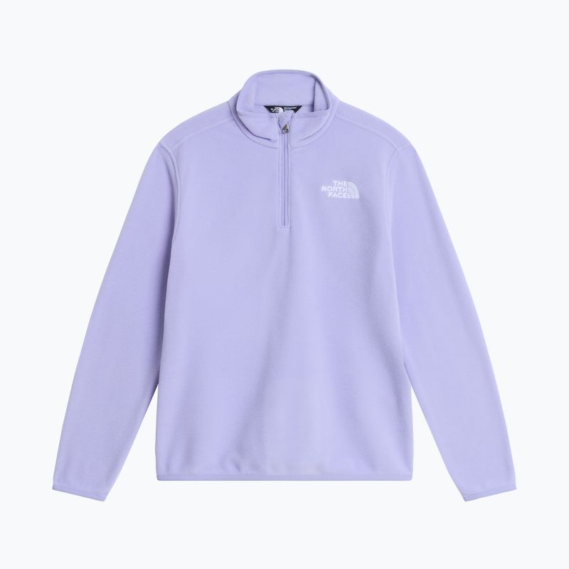 Bluză fleece pentru copii The North Face Teen Glacier 1/4 Zip pale plum 4