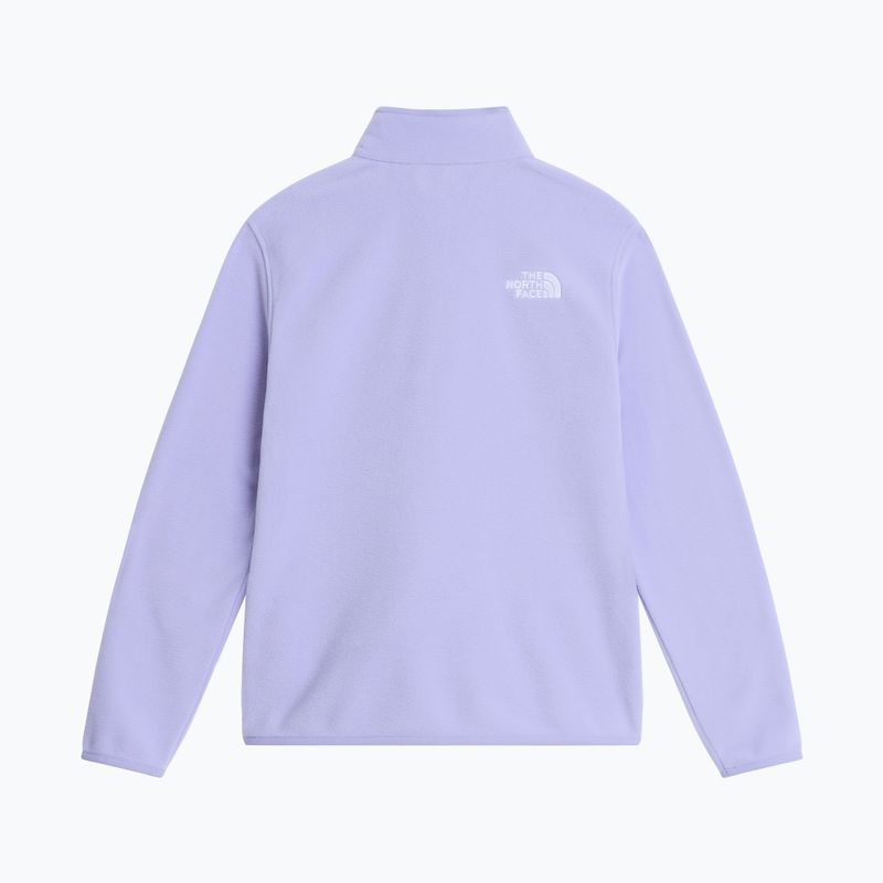 Bluză fleece pentru copii The North Face Teen Glacier 1/4 Zip pale plum 5