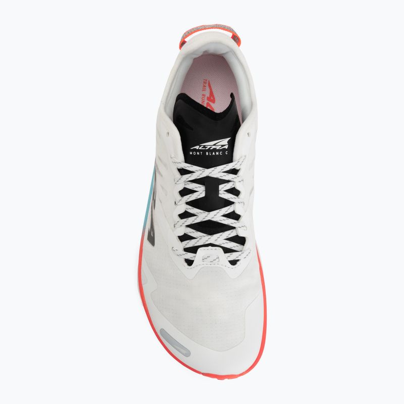 Încălțăminte de alergare pentru bărbați Altra Mont Blanc Carbon white/black/firey coral 5