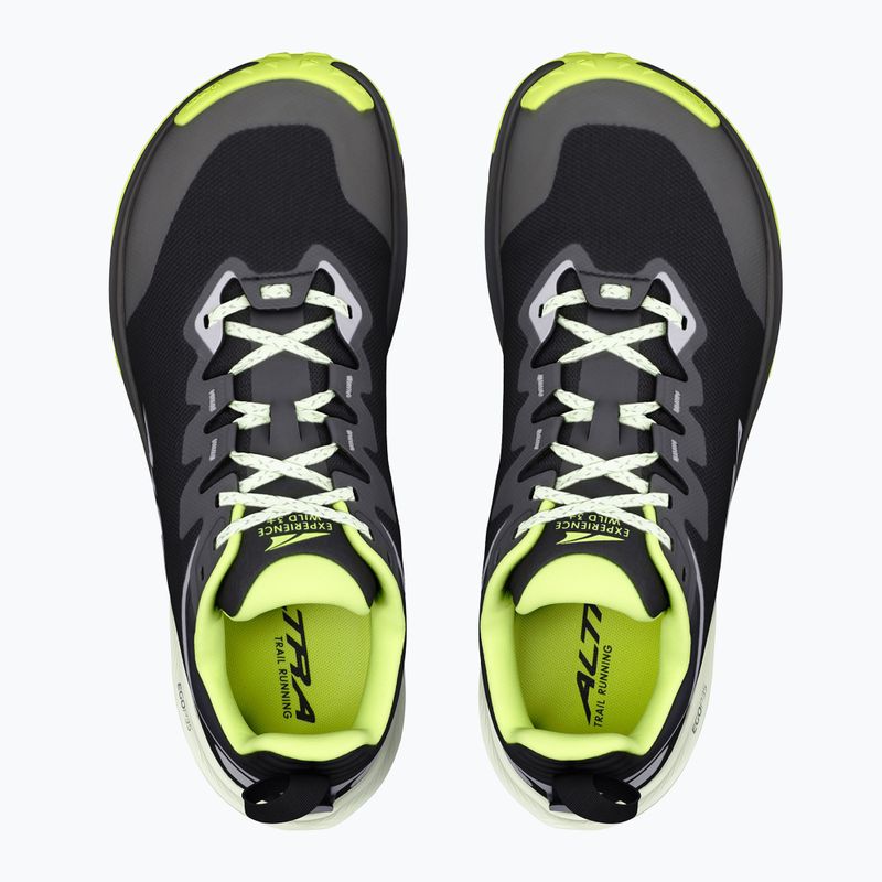 Încălțăminte de alergare pentru bărbați Altra Experience Wild 3+ black/silver/acid lime 3