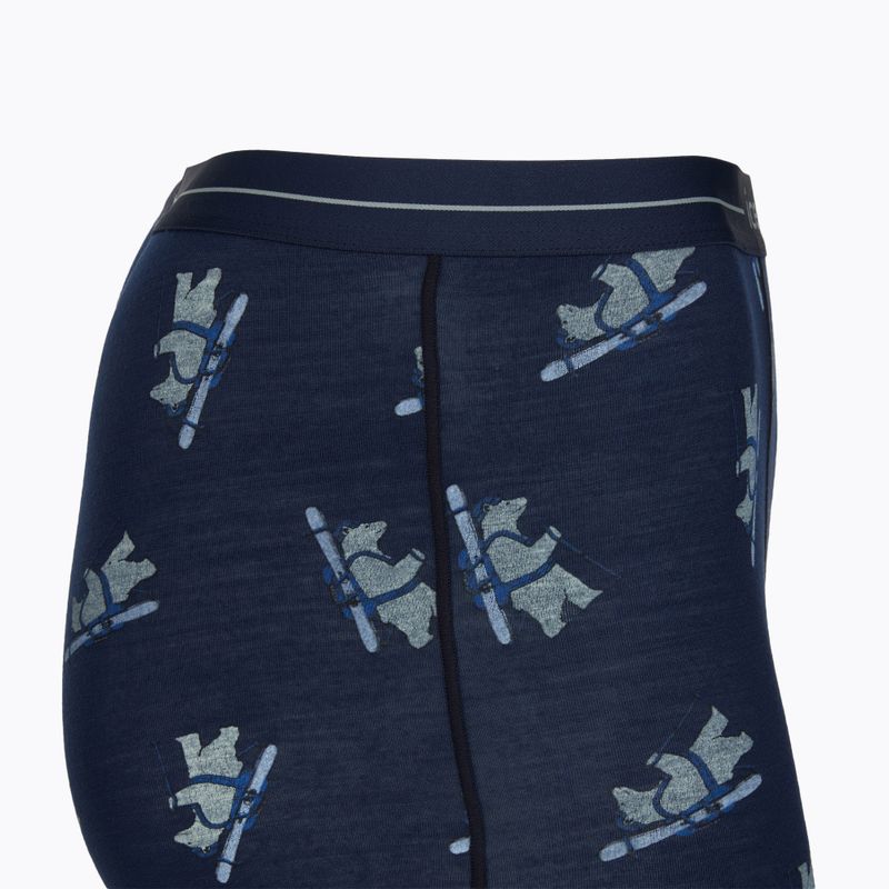 Boxeri termoactivi pentru bărbați Icebreaker Merino 150 Anatomica BearTour AOP Boxers midnight navy 3