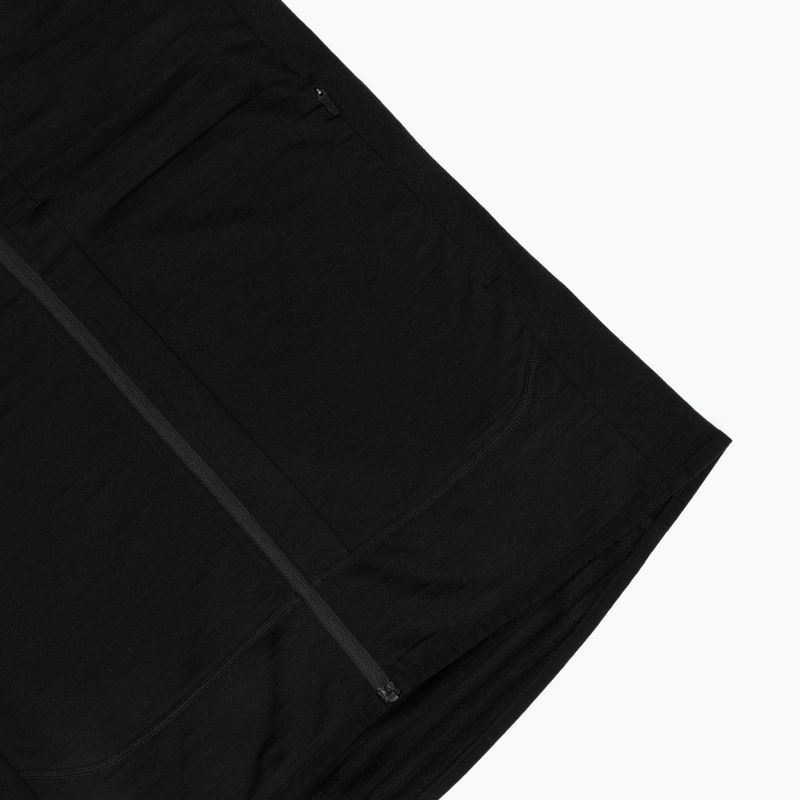 Bluză de trekking pentru femei Icebreaker Merino 300 Realfleece Descender Zip Hoodie black 5
