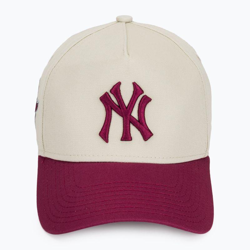 New Era WS Patch Eframe New York Yankees șapcă de baseball bej deschis 2