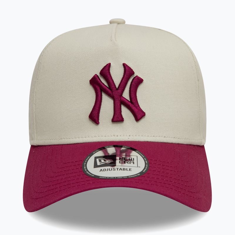 New Era WS Patch Eframe New York Yankees șapcă de baseball bej deschis 2