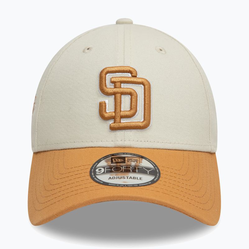 New Era WS Patch 9Forty San Diego Padres șapcă de baseball bej deschis 3