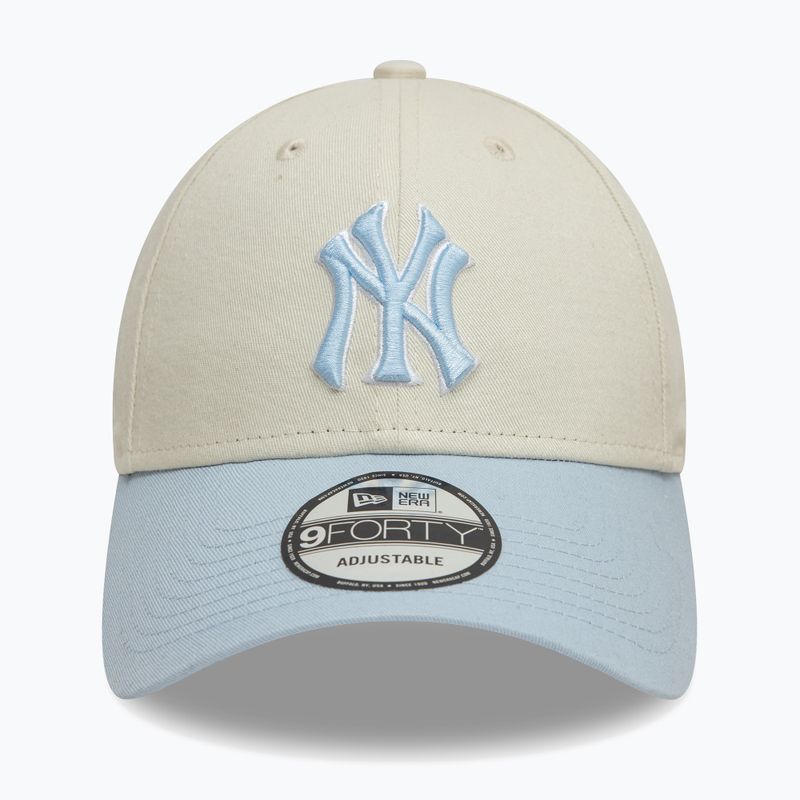 New Era WS Patch 9Forty New York Yankees șapcă de baseball bej deschis 2