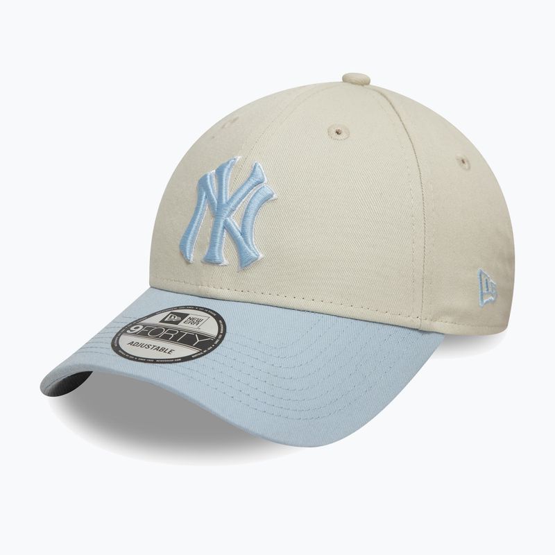 New Era WS Patch 9Forty New York Yankees șapcă de baseball bej deschis 3