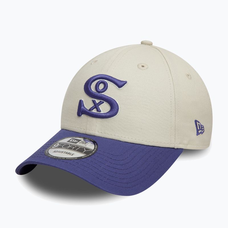 New Era WS Patch 9Forty Chicago White Sox șapcă de baseball bej deschis 2