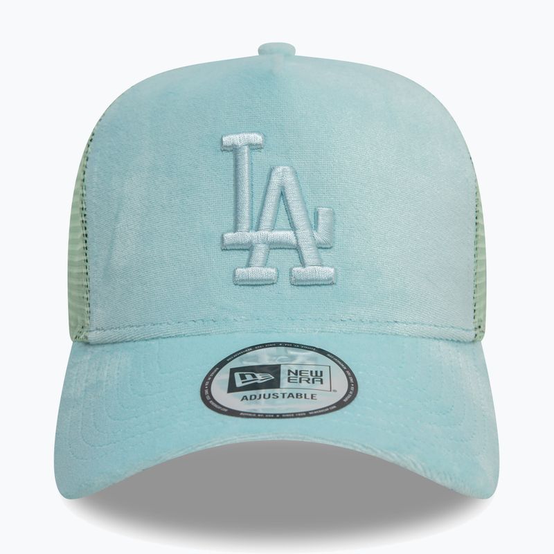Șapcă New Era Velour Trucker Los Angeles Dodgers green pstl 3