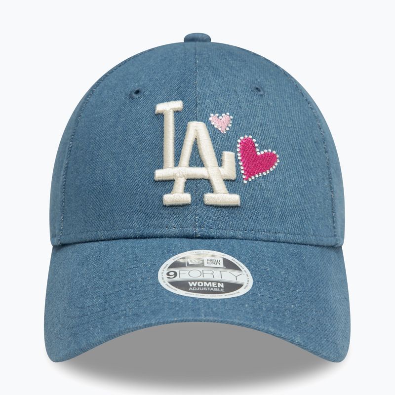 Șapcă pentru femei New Era Denim Icon 9Forty Los Angeles Dodgers navy 2