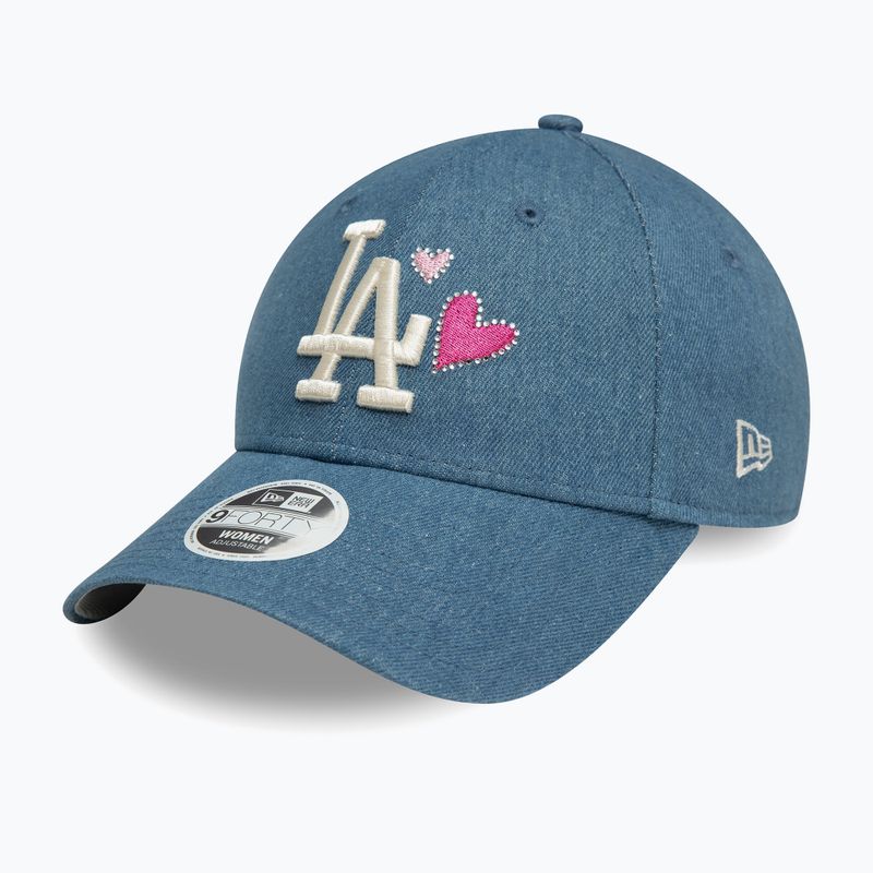 Șapcă pentru femei New Era Denim Icon 9Forty Los Angeles Dodgers navy 3