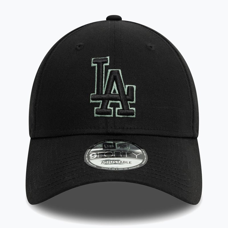 New Era Team Outline 9Forty Los Angeles Dodgers șapcă de baseball negru 2