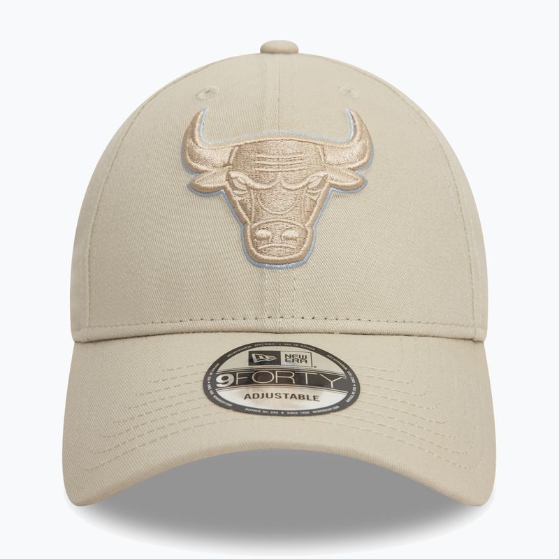 New Era Team Outline 9Forty Bulls șapcă de baseball bej deschis 2