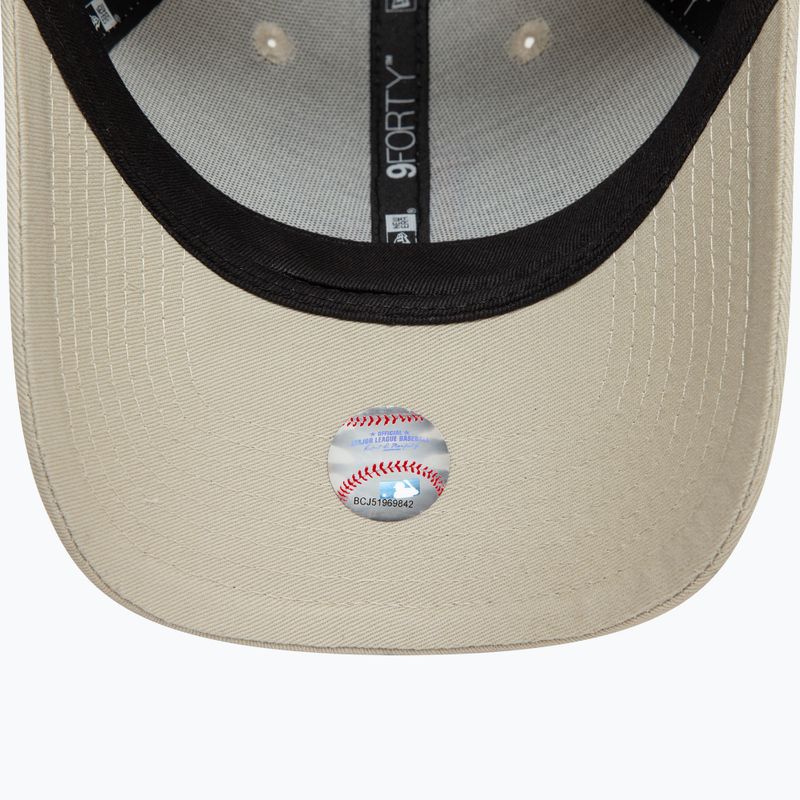 New Era Side Patch 9Forty Los Angeles Dodgers șapcă de baseball bej deschis 5