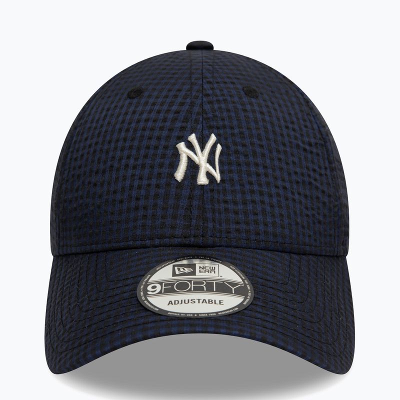Șapcă de baseball New Era Seersucker 9Forty New York Yankees navy 2