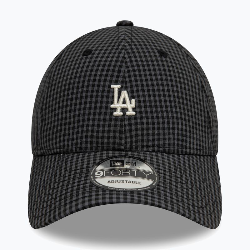 New Era Seersucker 9Forty Los Angeles Dodgers șapcă de baseball negru 3