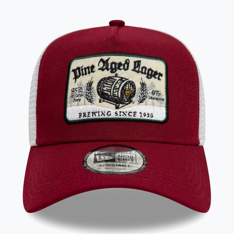New Era NE Vintage Trucker șapcă de baseball roșu închis 2