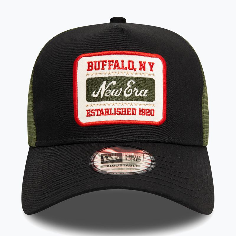 New Era NE Patch Trucker șapcă de baseball negru 3