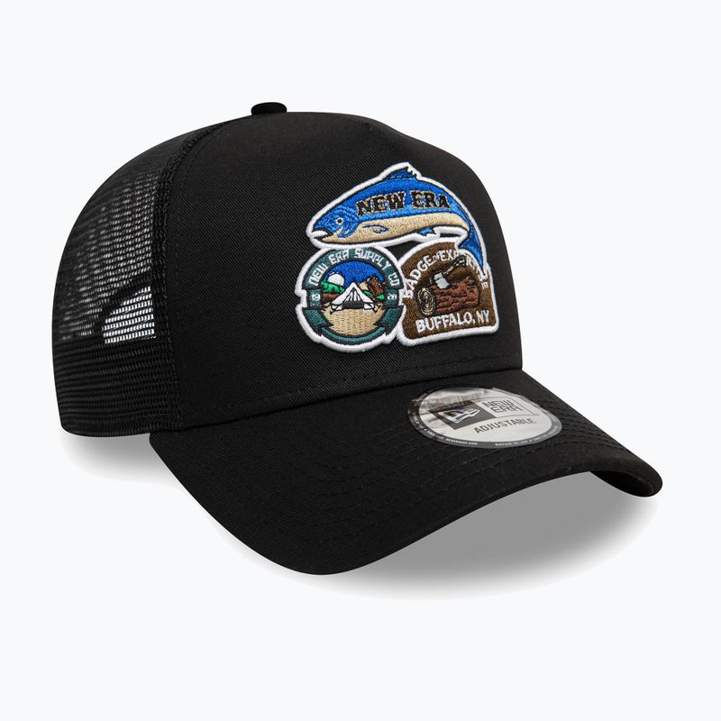 New Era NE Outdoor Patch Trucker șapcă de baseball negru