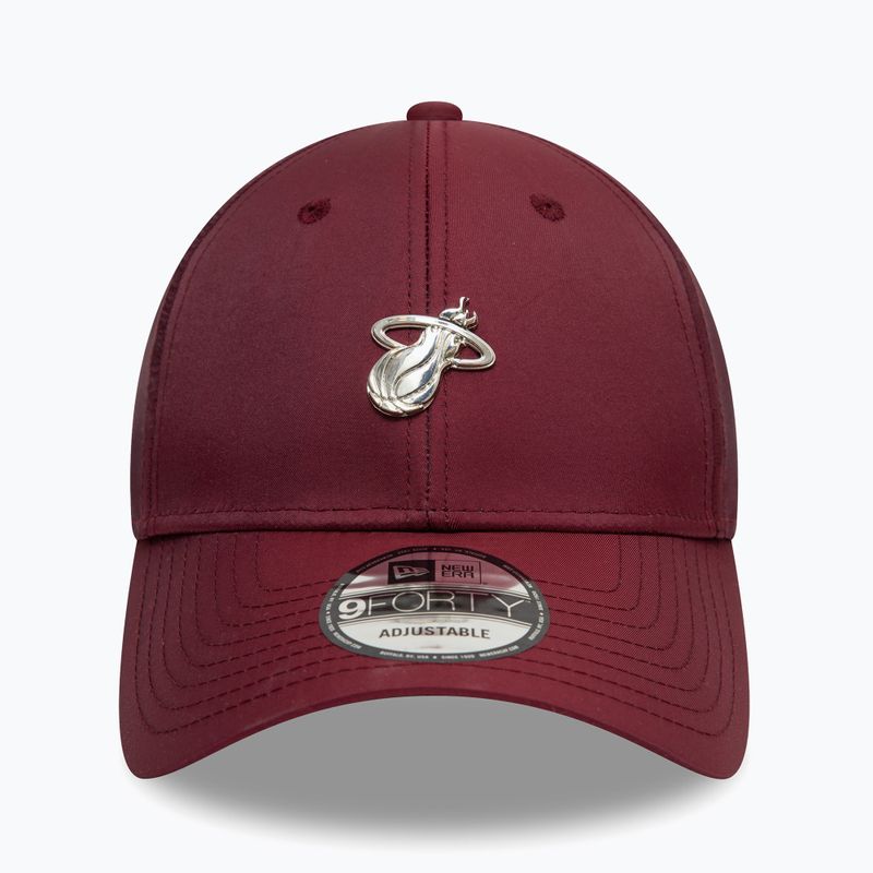 New Era NBA Tech 9Forty Maiami Heat șapcă de baseball roșu închis 2