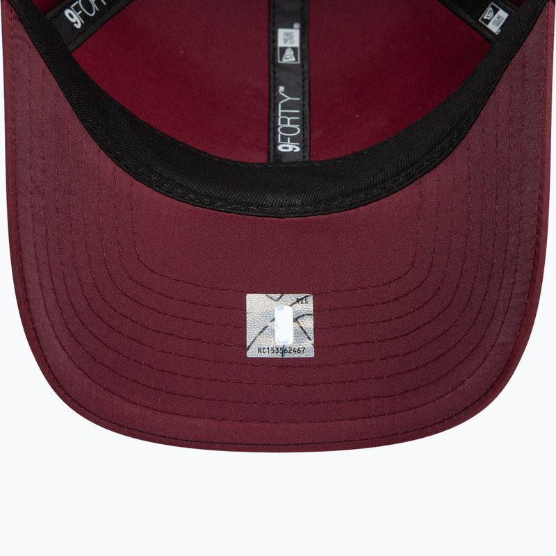 New Era NBA Tech 9Forty Maiami Heat șapcă de baseball roșu închis 5