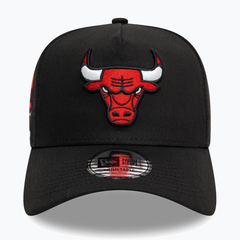 New Era NBA Patch Eframe Chicago Bulls șapcă de baseball negru 2