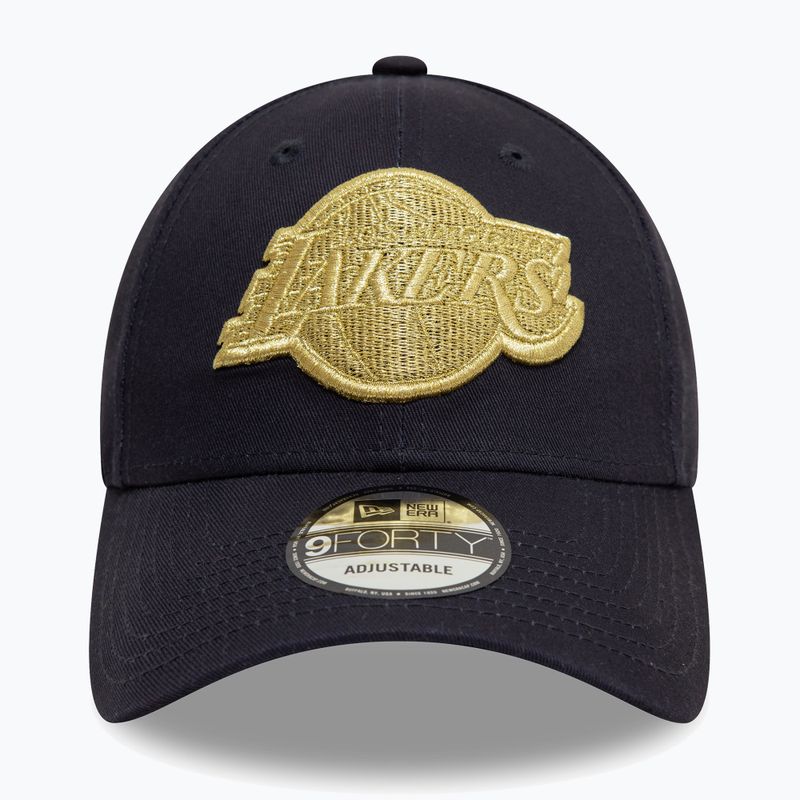 New Era Metallic 9Forty Los Angeles Lakers baseball cap navy 2