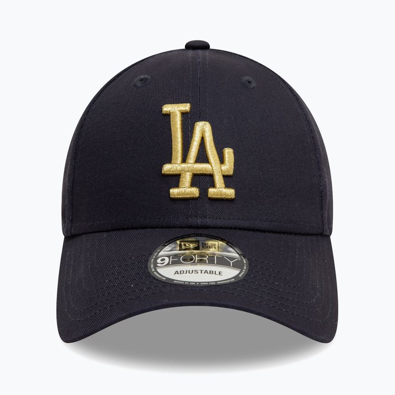 New Era Metallic 9Forty Los Angeles Dodgers baseball cap navy 2