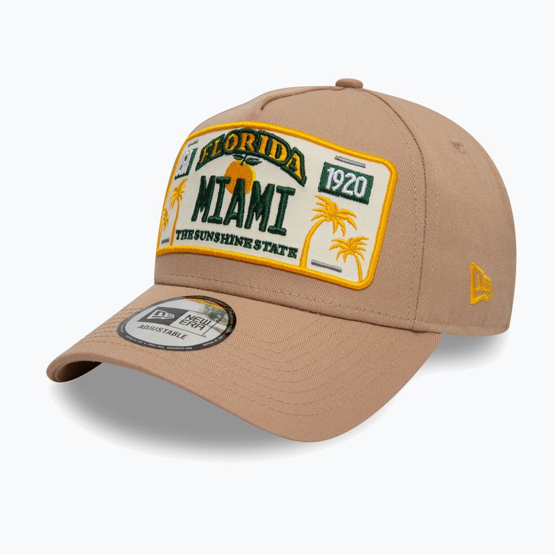 Șapcă de baseball New Era License Plate Eframe med bej 3