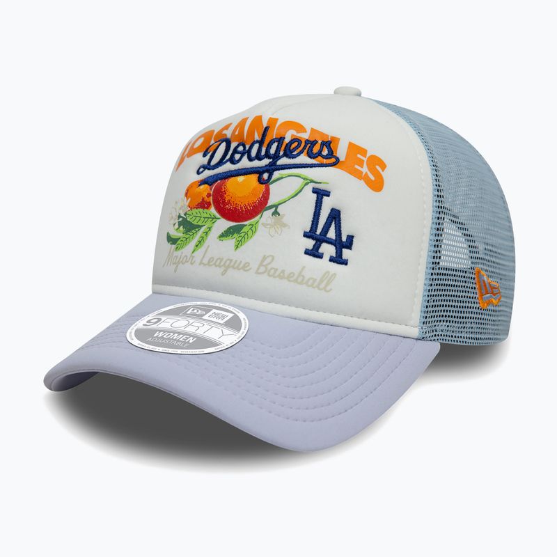 New Era Fruit Graphics Trucker Los Angeles Dodgers șapcă de baseball albastru pastel 3