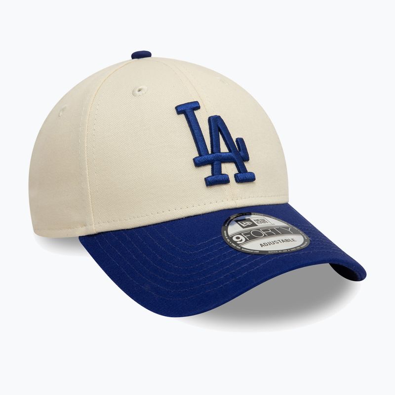 New Era Colourblock 9Forty Los Angeles Dodgers șapcă de baseball bej deschis