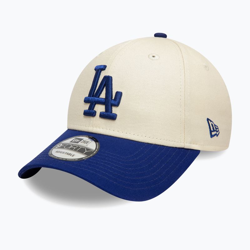 New Era Colourblock 9Forty Los Angeles Dodgers șapcă de baseball bej deschis 3