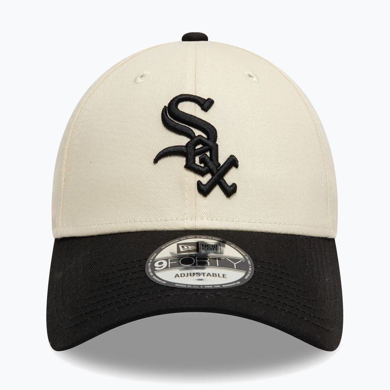 New Era Colourblock 9Forty Chicago White Sox șapcă de baseball bej deschis 2