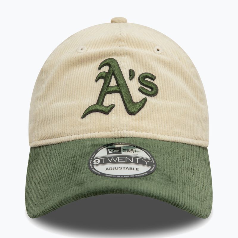 New Era Block Cord 9Twenty Oakland Athletics șapcă de baseball bej deschis 2