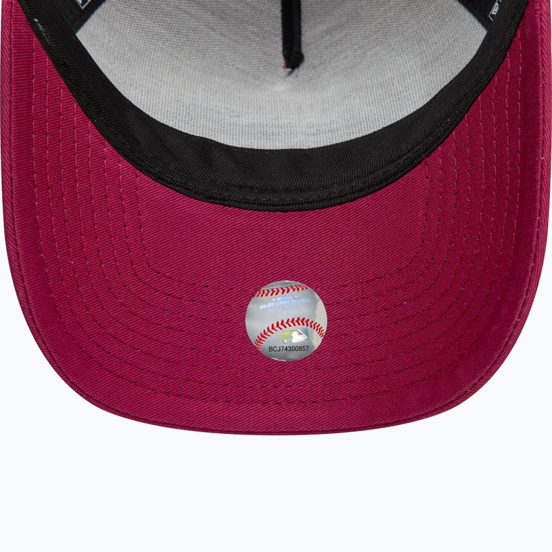 New Era MLB Patch Trucker Los Angeles Dodgers șapcă de baseball roșu închis 5