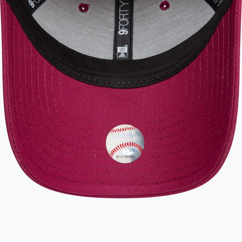 New Era Metallic Logo 9Forty Los Angeles Dodgers șapcă de baseball roșu închis 5