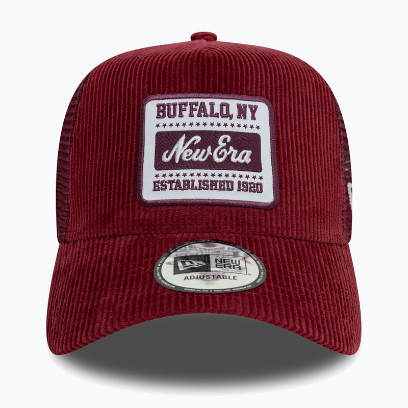 New Era NE Patch Cord Trucker roșu închis șapcă de baseball 3