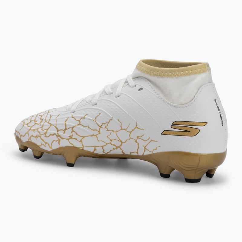 Încălțăminte de fotbal pentru copii SKECHERS Skx_1.5 High Td Jr FG white/gold 3