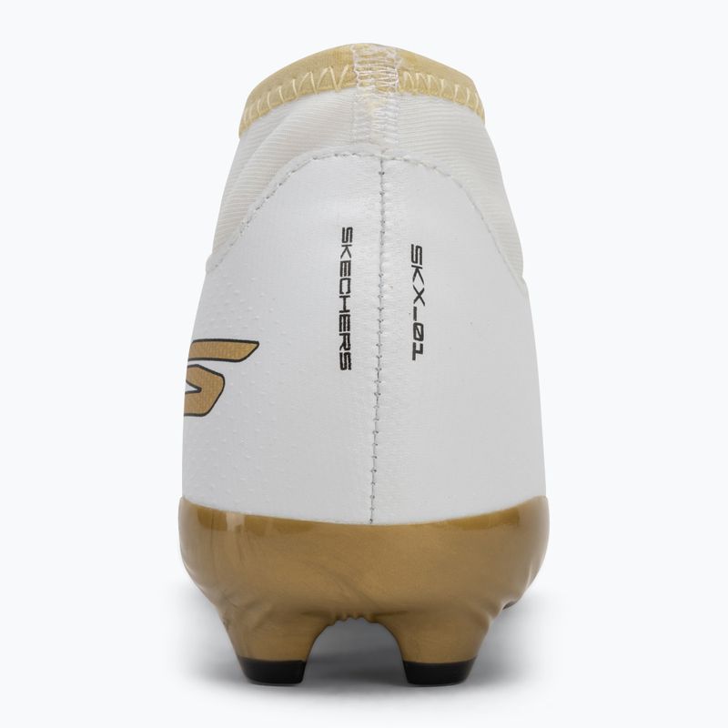 Încălțăminte de fotbal pentru copii SKECHERS Skx_1.5 High Td Jr FG white/gold 6